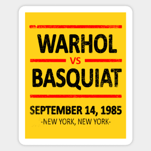 Warhol vs Basquiat Sticker